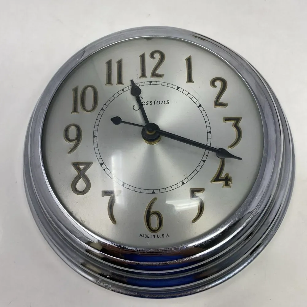 Vintage 1940's Round Wall Clock Parts/repair. Needs Cord